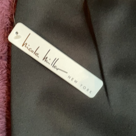 NWT 2 Nicole Miller New York mixed print & black pencil skirt - Picture 5 of 5